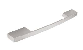 Second Nature - Elwick D Cupboard Handle - Stainless Steel Effect - Centres 160mm