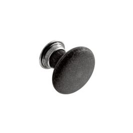 Second Nature - Brafferton Cupboard Knob - Black Matt Steel