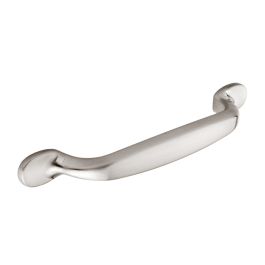 Second Nature - Portland Cupboard Handle - Stainless Steel Effect - Centres 96mm