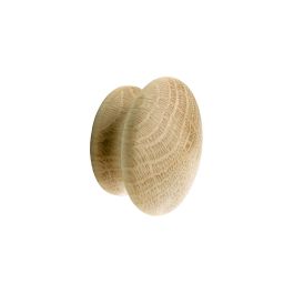 Second Nature Archer Sanded Unfinished Oak Cupboard Knob